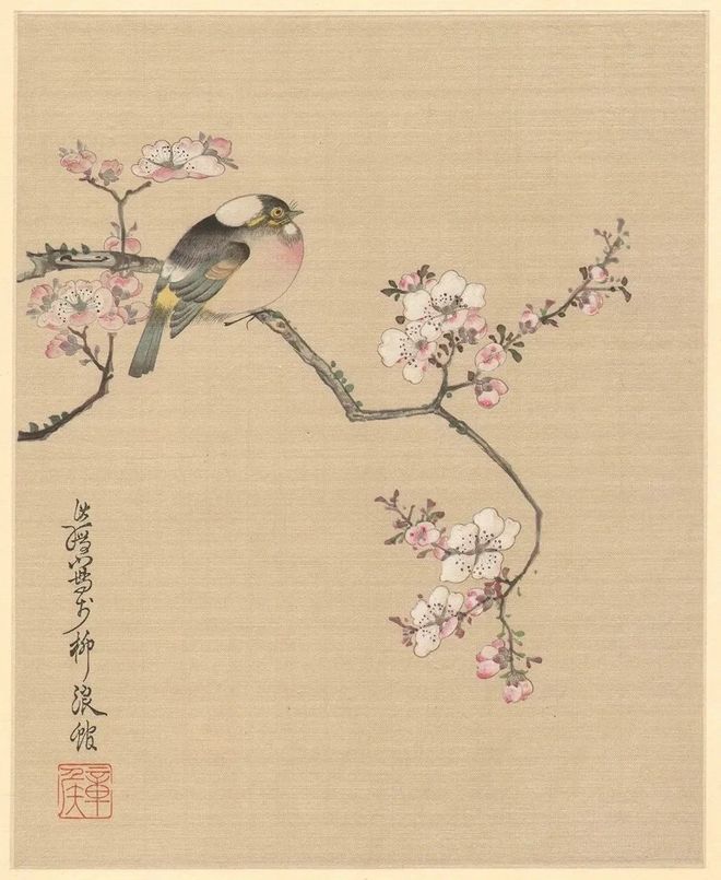 陈洪绶《花鸟草虫册》 历代国画 第7张