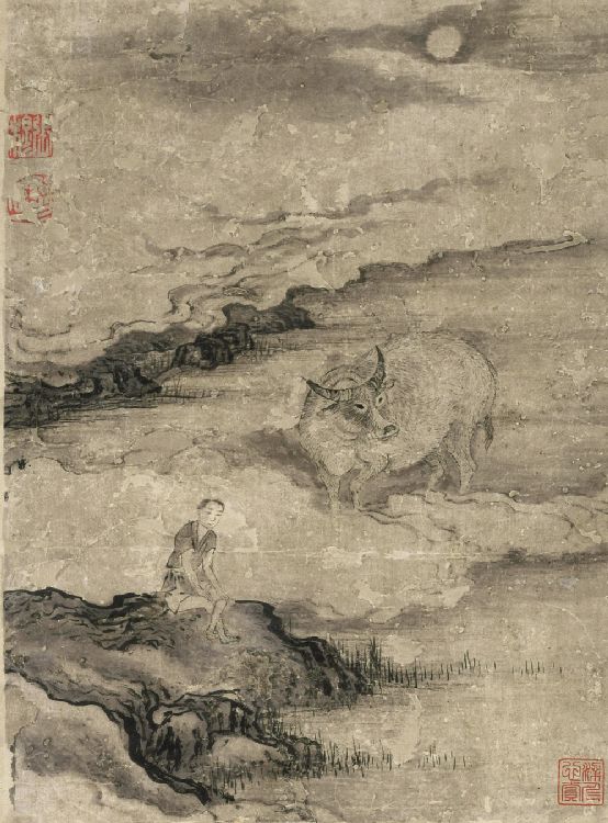 张穆《牧牛图册》 历代国画 第12张