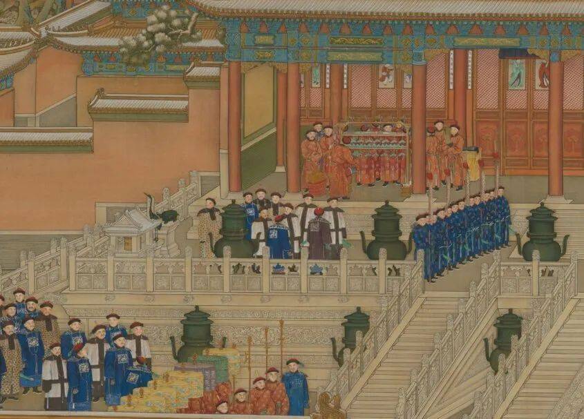 清代 《万国来朝图》 历代国画 第2张