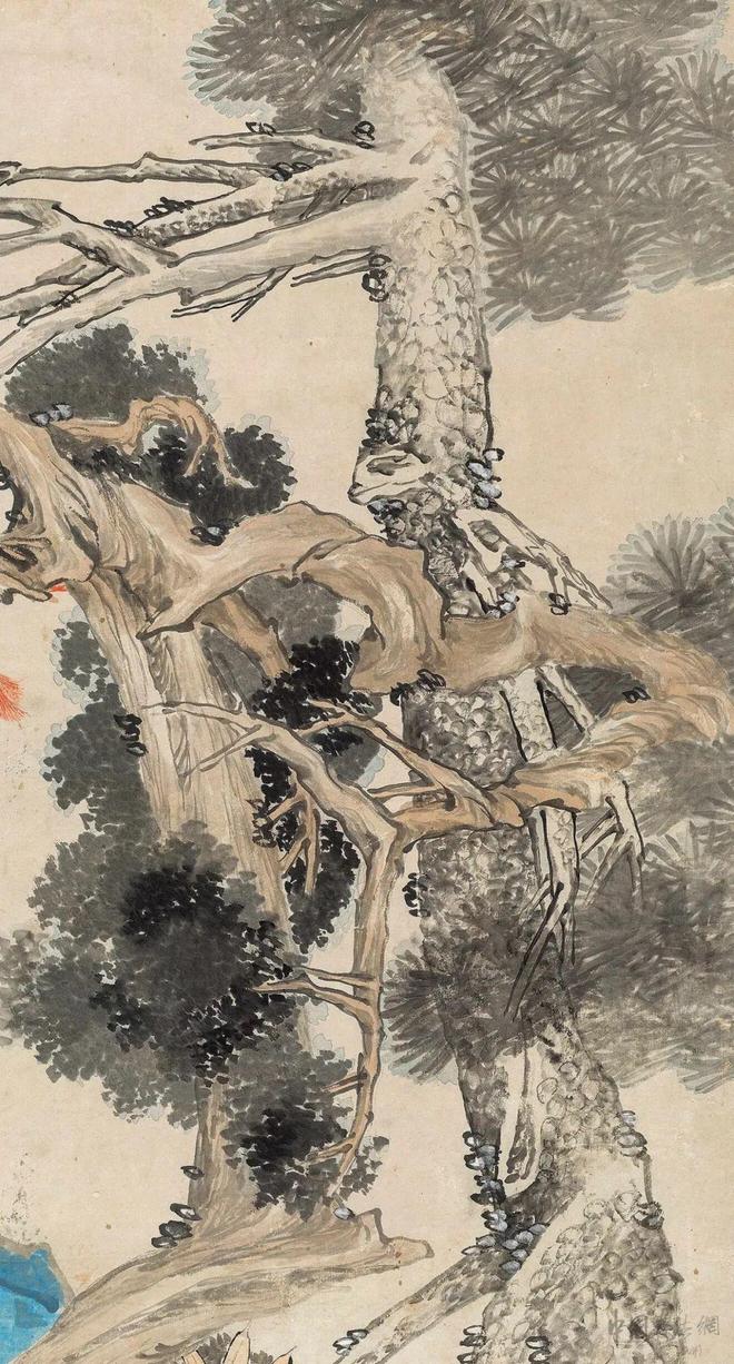 任伯年《百寿图》 历代国画 第5张