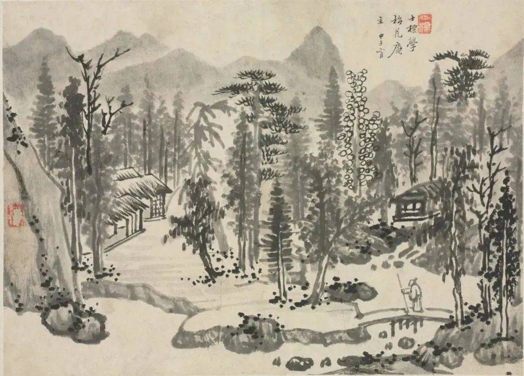 查士标《四季山水图册》 历代国画 第10张
