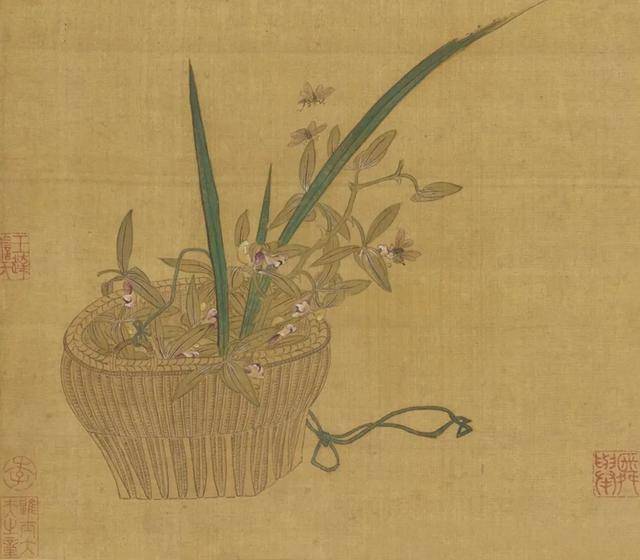 钱选《画花篮图册》 历代国画 第4张