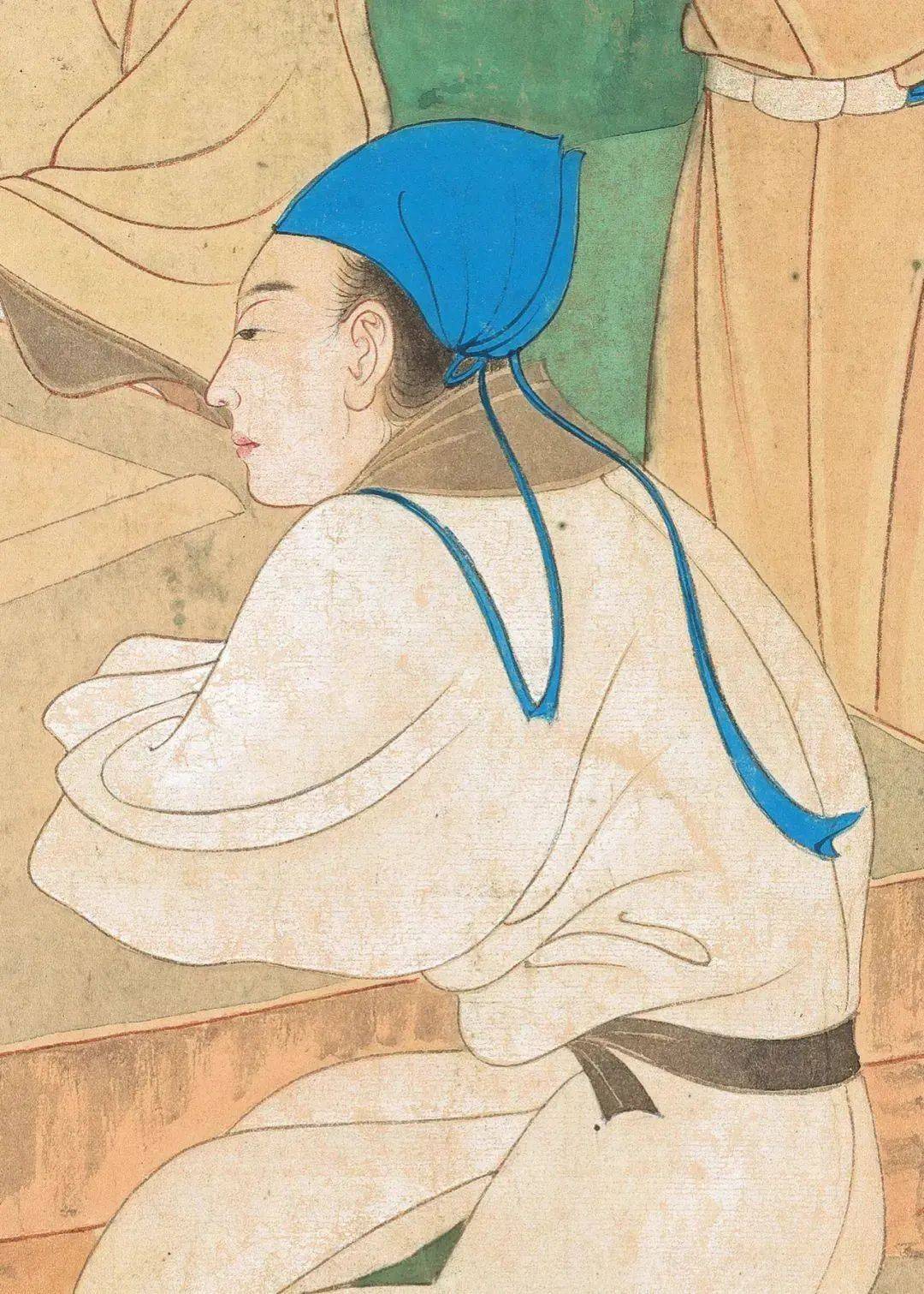 张大千 《松下高士文会图》 历代国画 第4张
