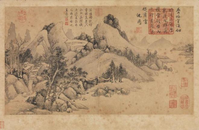 沈周《写景册十开》 历代国画 第1张