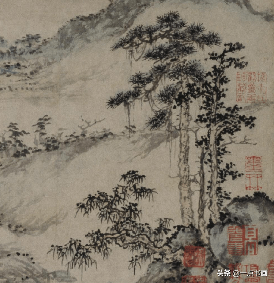 朱德润《秀野轩图》卷 历代国画 第13张