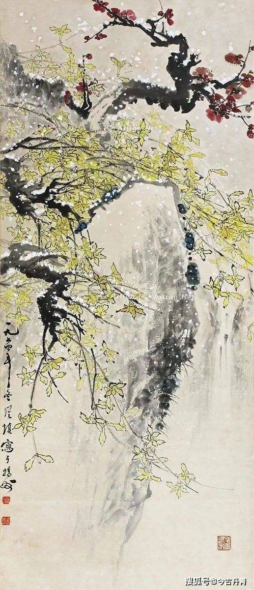 国画大师笔下的迎春花 历代国画 第17张