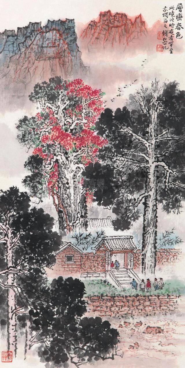 钱松喦山水画 历代国画 第35张