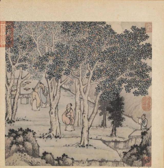 沈周《摹古图册》 历代国画 第3张