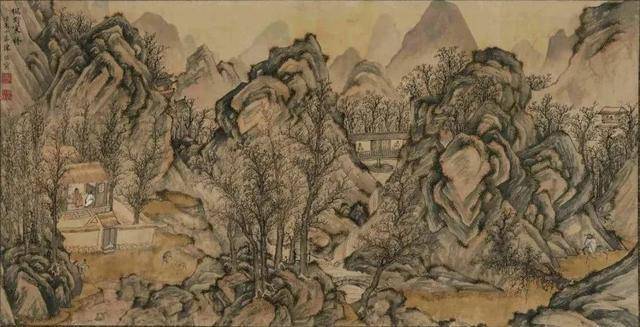 陈焕《枫野寒林图》 历代国画 第1张