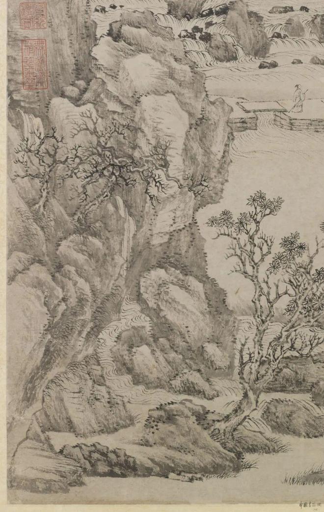 王翚《石泉试茗图》 历代国画 第3张