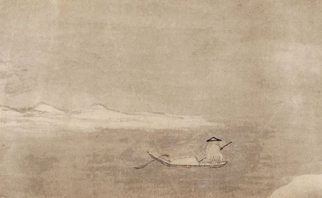 蒋嵩《冬雪图》 历代国画 第14张