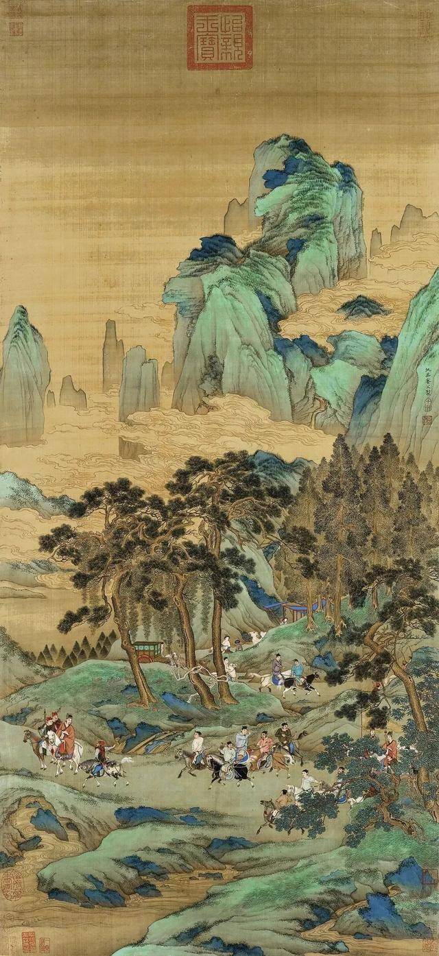 仇英《仿明皇幸蜀图》 历代国画 第1张