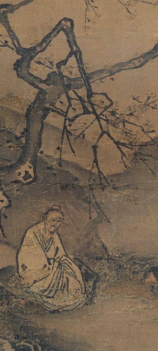 马远《梅间俊语图》 历代国画 第4张