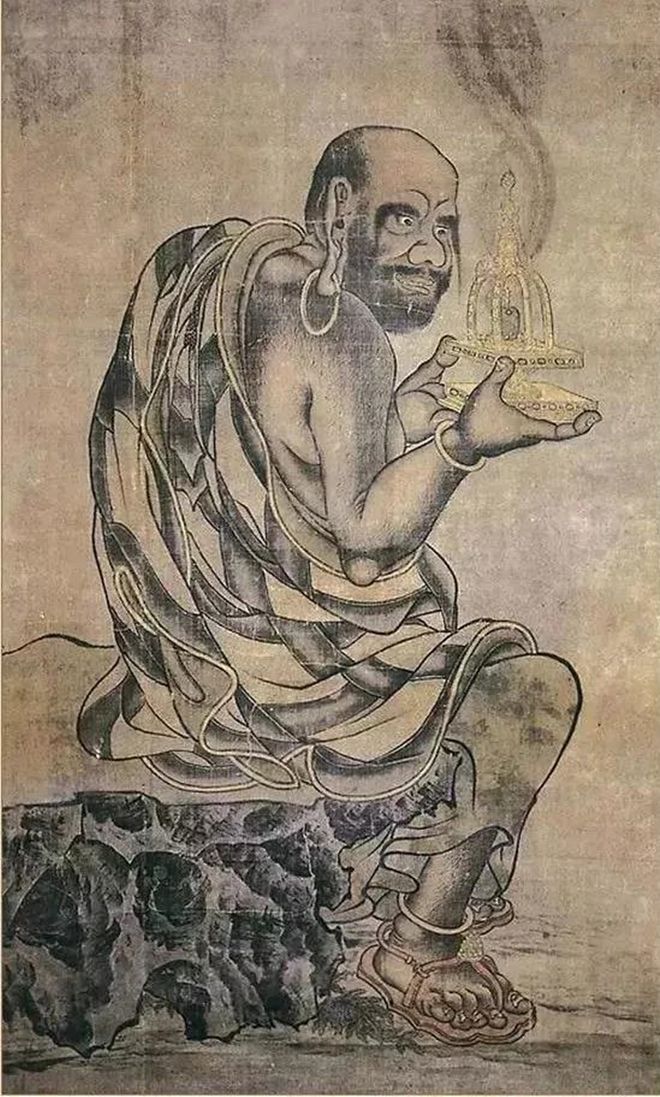 贯休《十六罗汉图》 历代国画 第4张