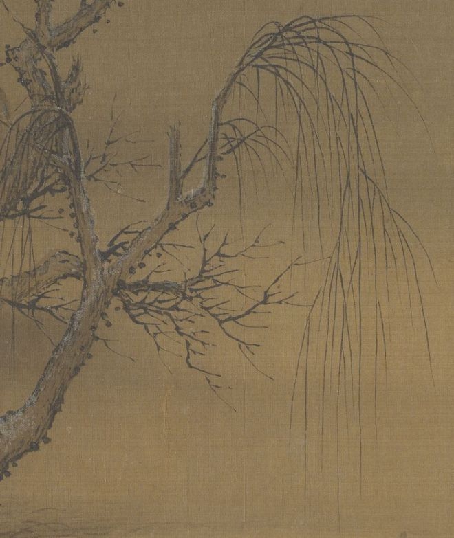 许道宁《枯木溪禽图》 历代国画 第9张