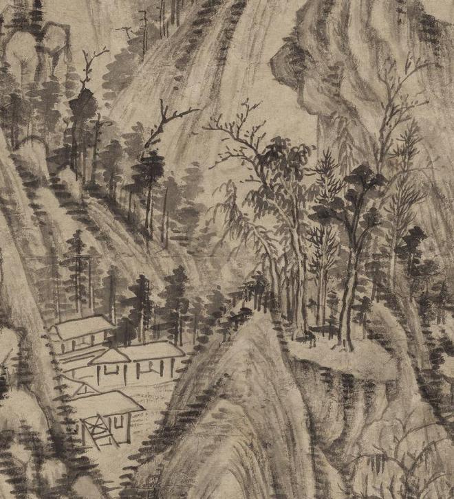 王时敏《丛林曲调图》 历代国画 第4张