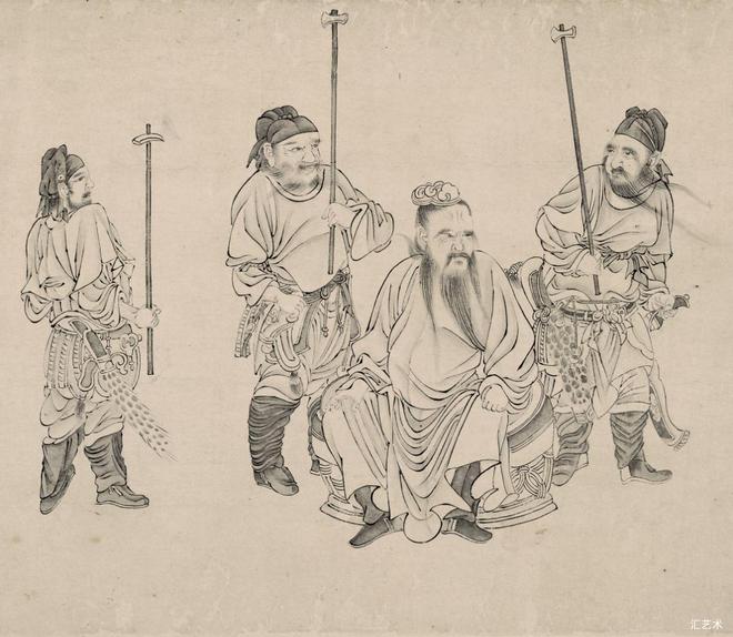 罗聘 《锁谏图》卷 历代国画 第8张