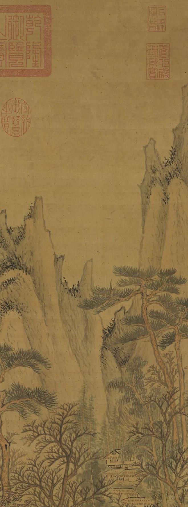赵左《秋山红树图》 历代国画 第4张