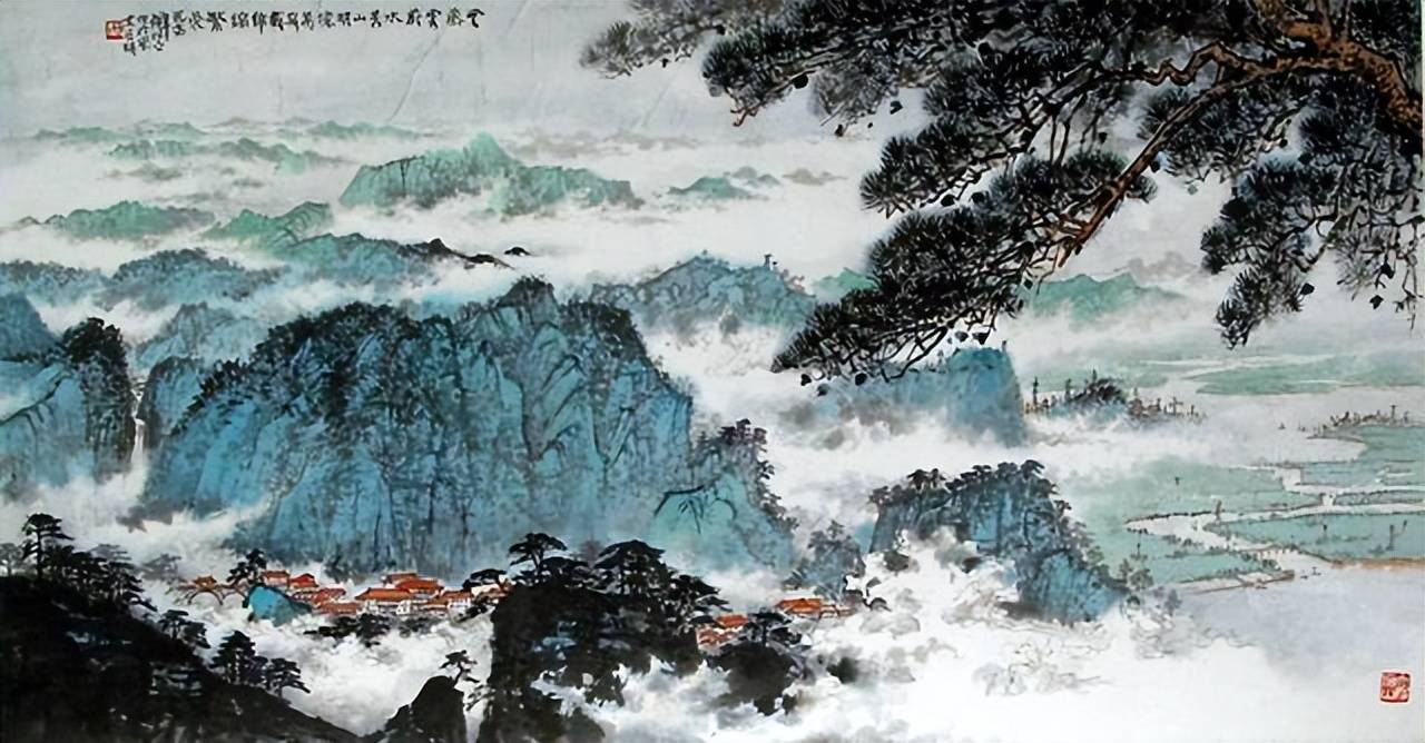 钱松喦山水画 历代国画 第13张