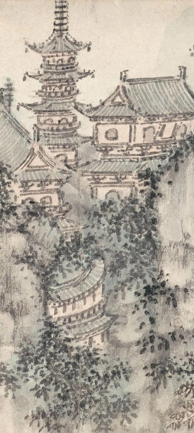 谢时臣《虎丘图》 历代国画 第20张