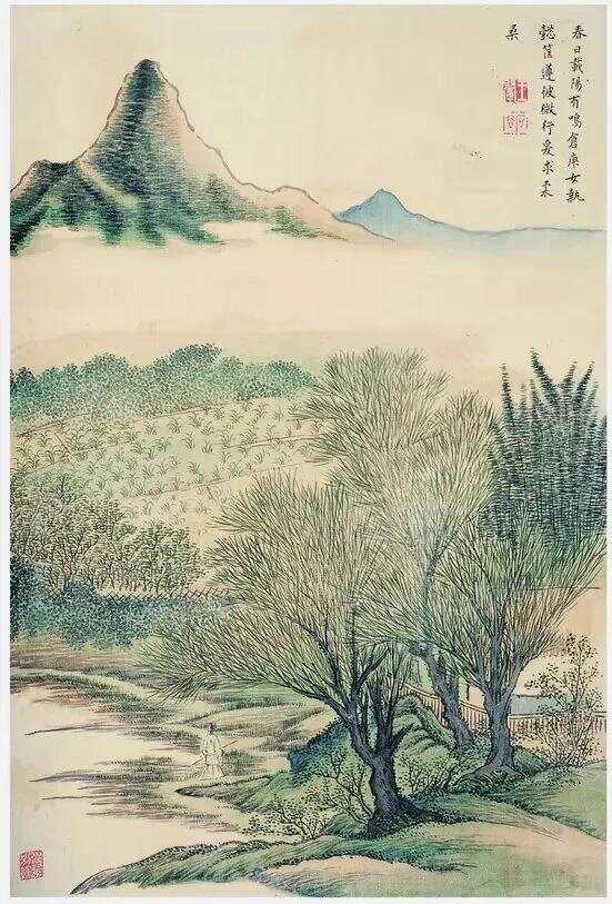 王翚《豳风诗意图册》 历代国画 第6张