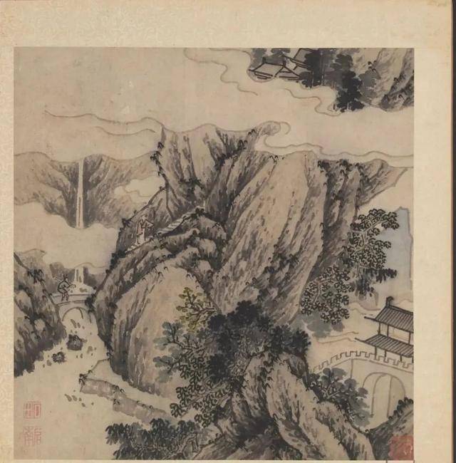 沈周《摹古图册》 历代国画 第5张