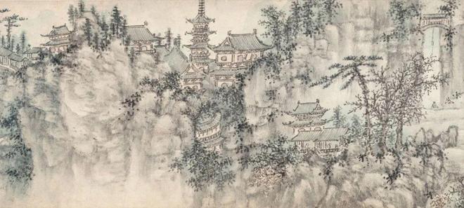 谢时臣《虎丘图》 历代国画 第4张