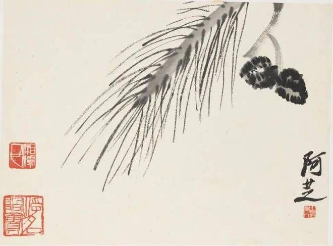 齐白石《衰泥爪花卉册》 历代国画 第10张