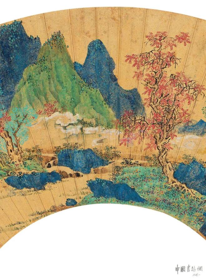 蓝瑛《红树白云图》 历代国画 第3张