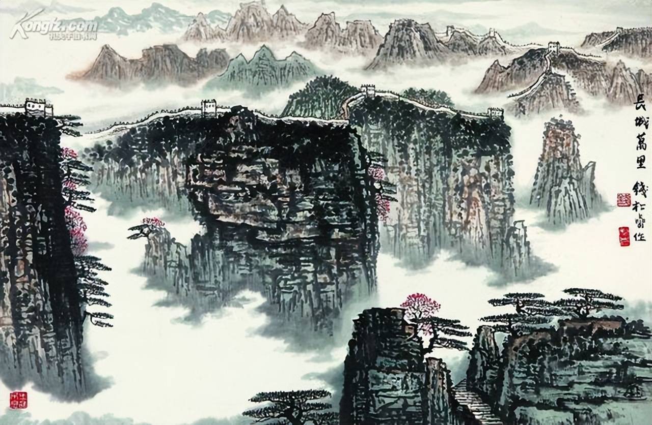 钱松喦山水画 历代国画 第4张