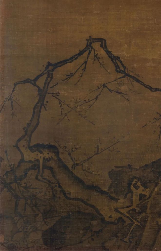 马远《梅石图》（传） 历代国画 第3张