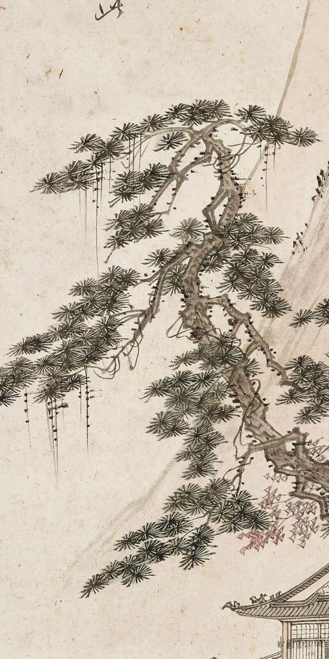 溥儒《木落寒郊》 历代国画 第4张