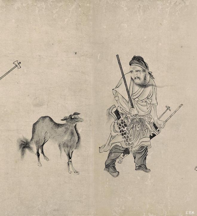 罗聘 《锁谏图》卷 历代国画 第6张