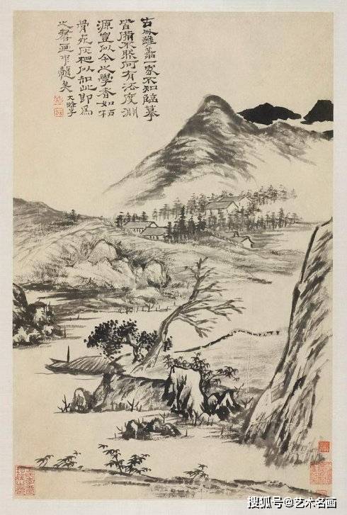 石涛《山水十二帧册》 历代国画 第1张
