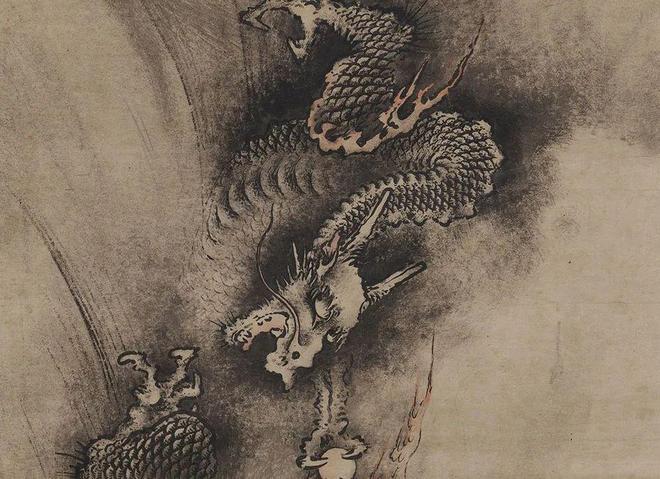 陈容绘《九龙图》 历代国画 第17张