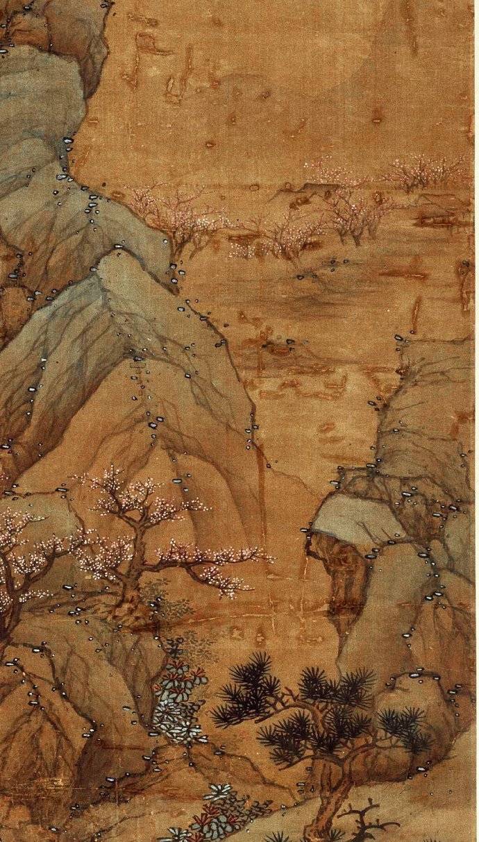 蓝瑛《桃花渔隐图》轴 历代国画 第8张