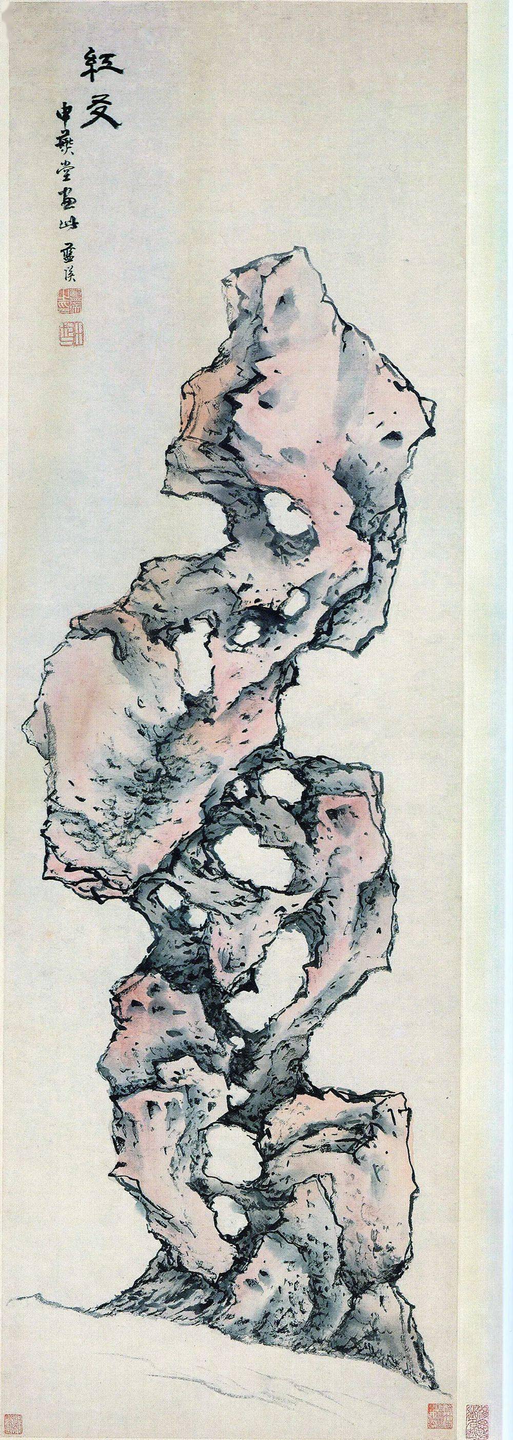 蓝瑛《红友图》 历代国画 第1张