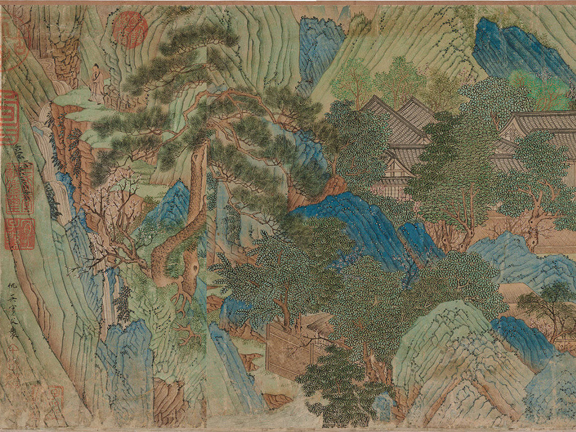 仇英 《桃花源图》 历代国画 第31张