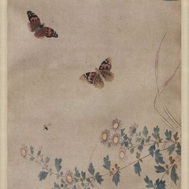 钱选《荷塘早秋图》 历代国画 第36张