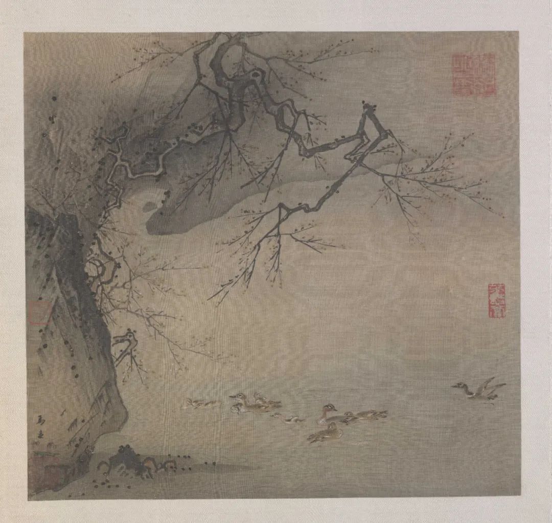 马远《山径春行图》 历代国画 第2张-墨韵书香 马远《山径春行图》 历代国画 第2张