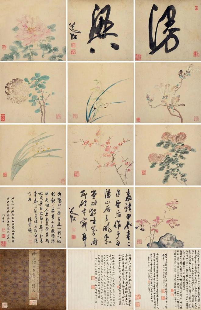 陈淳《漫兴折枝花卉册》 历代国画 第1张