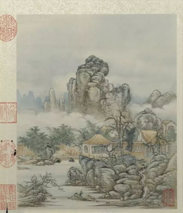 陈枚《圆明园山水楼阁图册》 历代国画 第9张