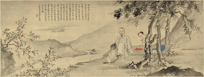 华喦《噉荔图》 历代国画 第1张