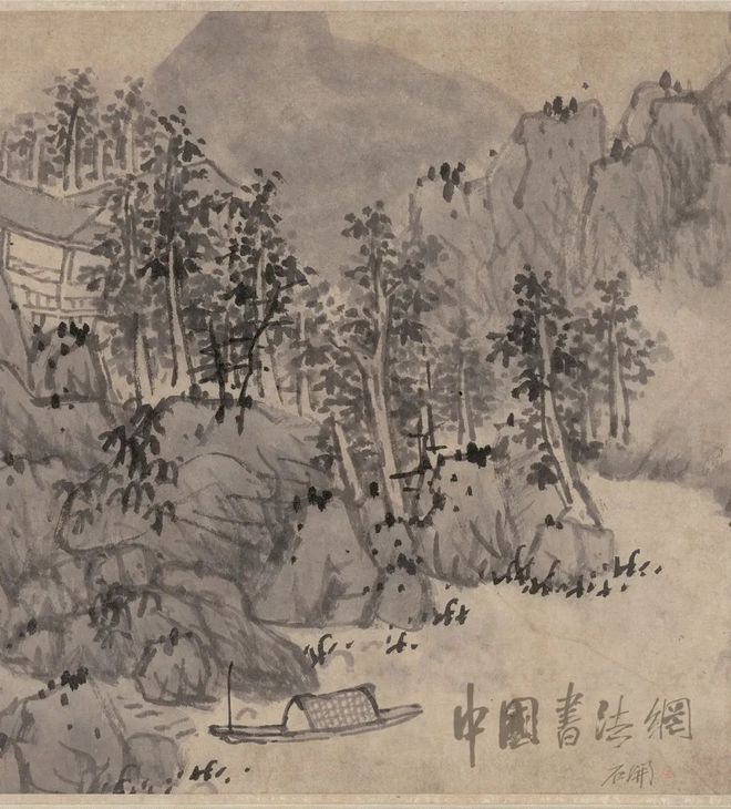 蓝瑛《秋山图》 历代国画 第7张