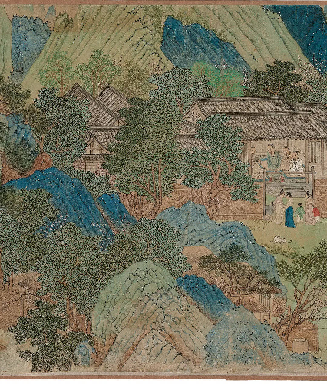 仇英 《桃花源图》 历代国画 第28张