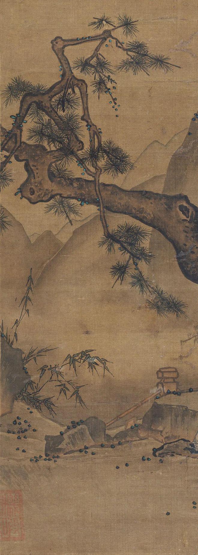 马远《松寿图》 历代国画 第3张-墨韵书香 马远《松寿图》 历代国画 第3张