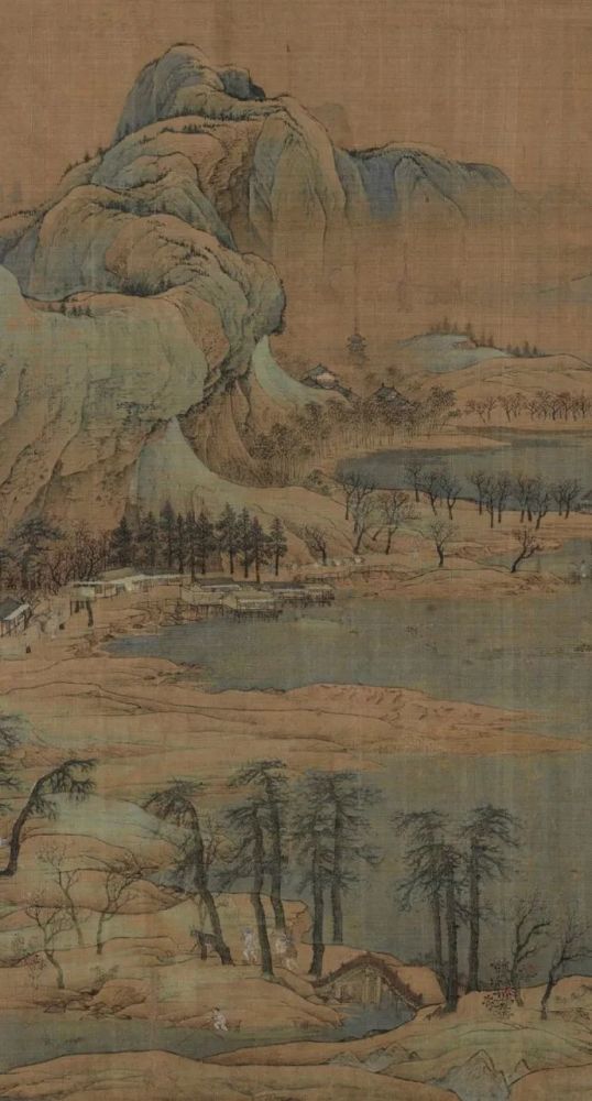 赵伯驹《江山秋色图》卷 历代国画 第9张-墨韵书香 赵伯驹《江山秋色图》卷 历代国画 第9张