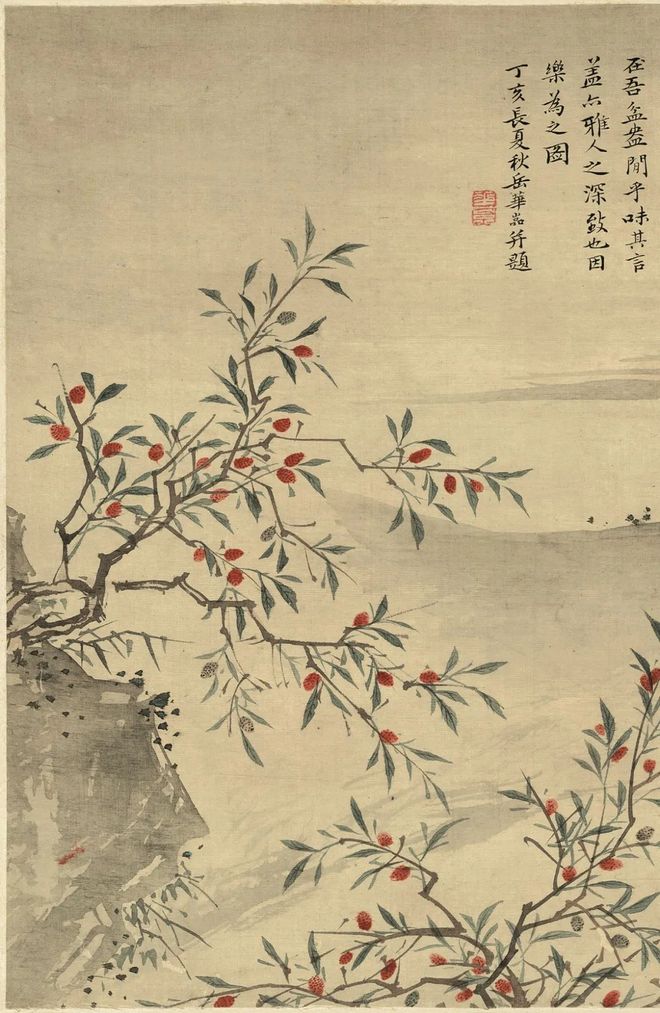 华喦《噉荔图》 历代国画 第5张