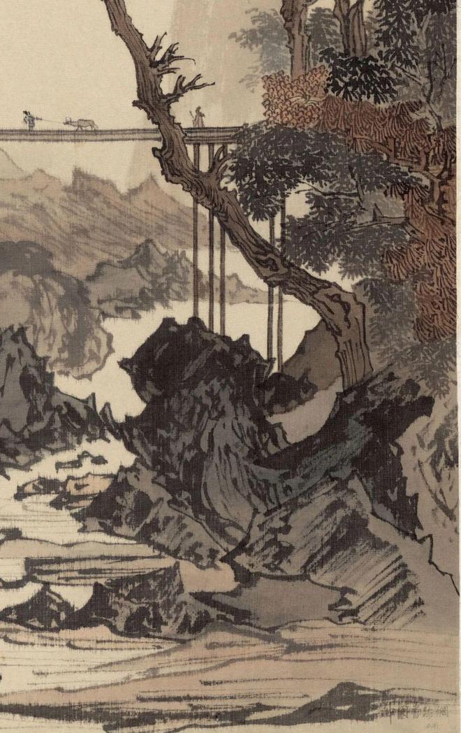 溥儒《暮烟归来图》 历代国画 第2张