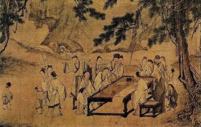 马远《西园雅集图》 历代国画 第1张